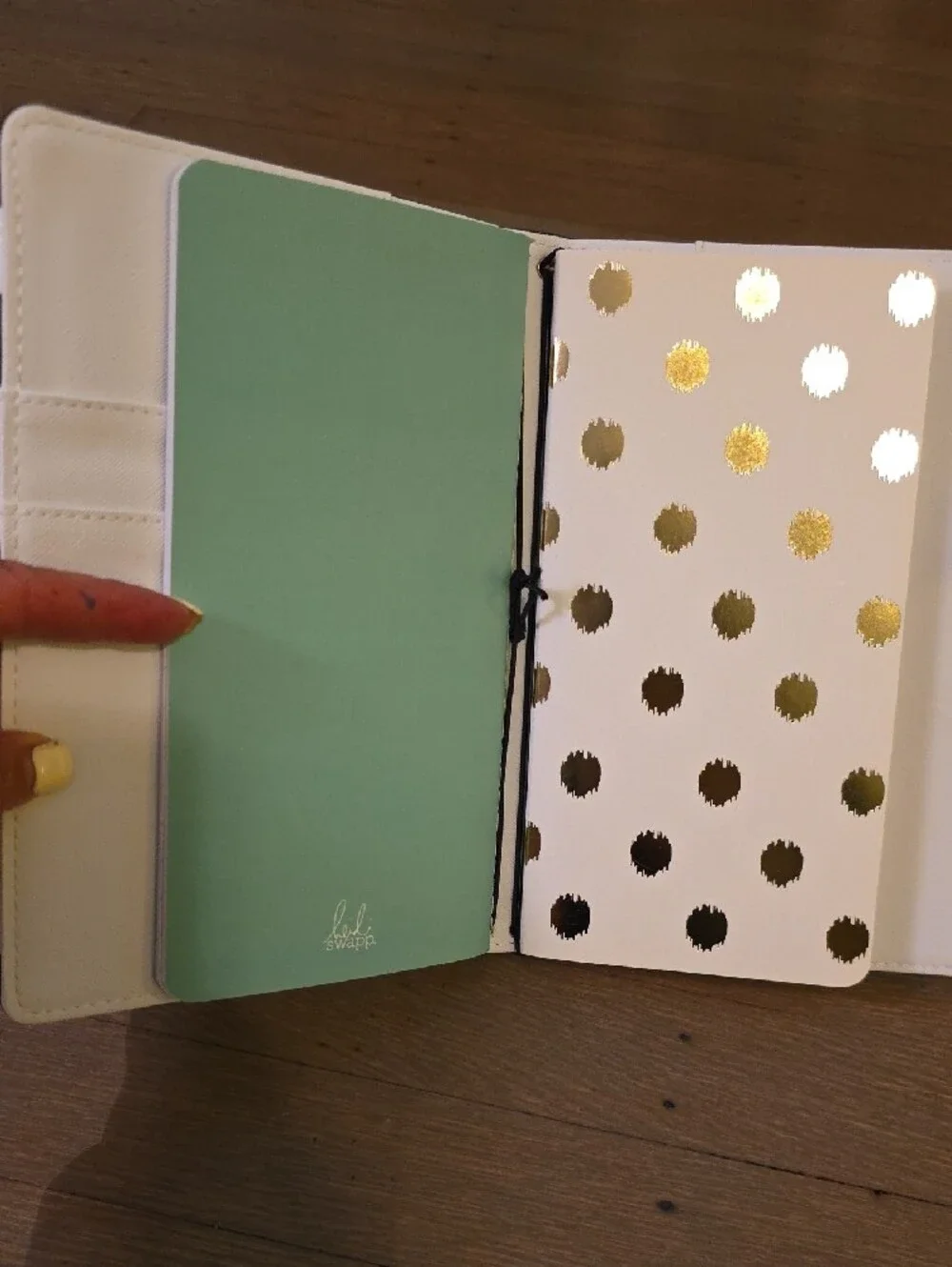 Heidi Swapp Black and White Striped Notebook / Journal